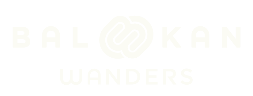Balkan Wanders logo white – Small Group Balkan Tours