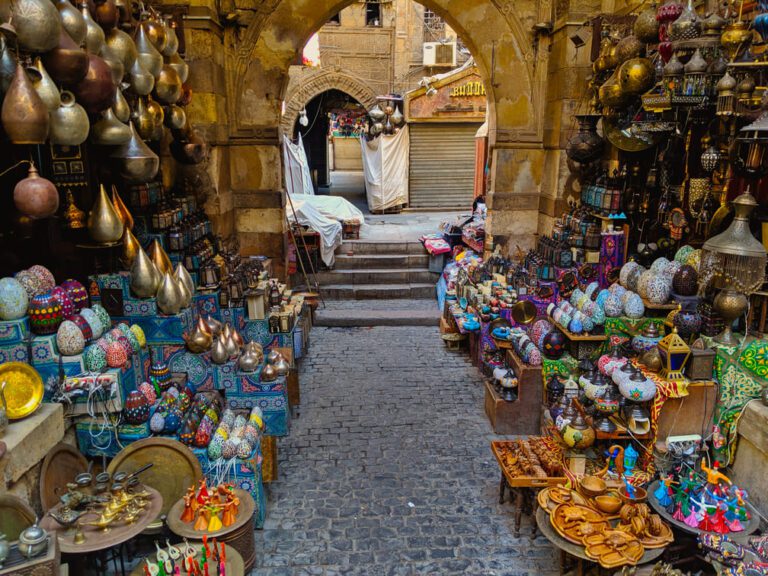 Traditional Turkish bazaar on Istanbul market tour during Bulgaria Turkey cultural trip.